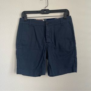 Pendleton The Portland Collection Leather Belt Loop Navy Shorts